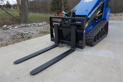 pallet forks for mini excavator|blue diamond skid steer forks.